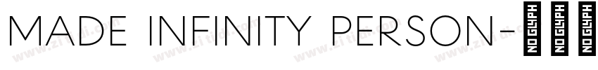 MADE INFINITY PERSON字体转换